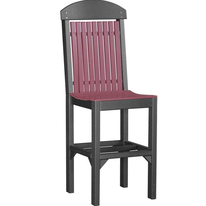 LuxCraft LuxCraft Cherry wood Recycled Plastic Regular Chair Cherry wood On Black / Bar Chair Chair PRCBCWBB