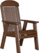 LuxCraft LuxCraft Chestnut Brown 2' Classic Highback Recycled Plastic Chair With Cup Holder Chestnut Brown Chair 2CPBCBR