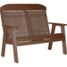 LuxCraft LuxCraft Chestnut Brown 4' Classic Highback Recycled Plastic Bench Chestnut Brown Bench 4CPBCBR