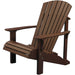 LuxCraft LuxCraft Chestnut Brown Deluxe Recycled Plastic Adirondack Chair Chestnut Brown Adirondack Deck Chair PDACCBR