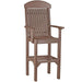 LuxCraft LuxCraft Chestnut Brown Recycled Plastic Captain Chair Chestnut Brown / Bar Chair Chair PCCBCBR