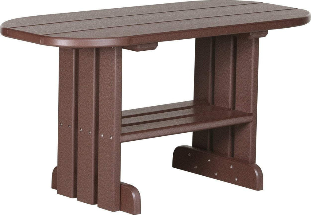 LuxCraft LuxCraft Chestnut Brown Recycled Plastic Coffee Table Chestnut Brown Coffee Table PCTCBR