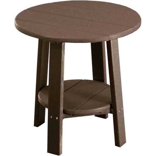 LuxCraft LuxCraft Chestnut Brown Recycled Plastic Deluxe End Table Chestnut Brown End Table PDETCBR