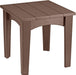 LuxCraft LuxCraft Chestnut Brown Recycled Plastic Island End Table Chestnut Brown Accessories IETCBR