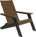 LuxCraft Luxcraft Chestnut Brown Urban Adirondack Chair Chestnut Brown on Black Adirondack Deck Chair