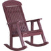 LuxCraft LuxCraft Classic Traditional Recycled Plastic Porch Rocking Chair (2 Chairs) Cherry Rocking Chair PPRC