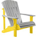 LuxCraft LuxCraft Dove Gray Deluxe Recycled Plastic Adirondack Chair Adirondack Deck Chair