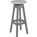 LuxCraft LuxCraft Dove Gray Recycled Plastic Bar Stool Dove Gray On Slate Stool PBSDGS