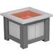 LuxCraft LuxCraft Dove Gray Recycled Plastic Square Planter Dove Gray On Slate / 15" Planter Box P15SPDGS