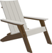 LuxCraft Luxcraft Dove Gray Urban Adirondack Chair Dove Gray on Chestnut Brown Adirondack Deck Chair