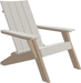 LuxCraft Luxcraft Dove Gray Urban Adirondack Chair Dove Gray on Weatherwood Adirondack Deck Chair