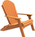 LuxCraft LuxCraft Folding Recycled Plastic Adirondack Chair Tangerine Adirondack Deck Chair PFACT