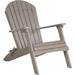 LuxCraft LuxCraft Folding Recycled Plastic Adirondack Chair Weatherwood Adirondack Deck Chair PFACWW