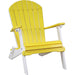 LuxCraft LuxCraft Folding Recycled Plastic Adirondack Chair With Cup Holder Adirondack Deck Chair