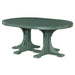 LuxCraft LuxCraft Green Recycled Plastic Oval Table Green / Bar Tables P46OTBG