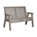 LuxCraft Luxcraft Plain Bench With Cup Holder Weatherwood Benche 4PPBWW