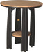 LuxCraft LuxCraft Recycled Plastic 36" Balcony Table With Cup Holder Antique Mahogany on Black Tables PBATAMB