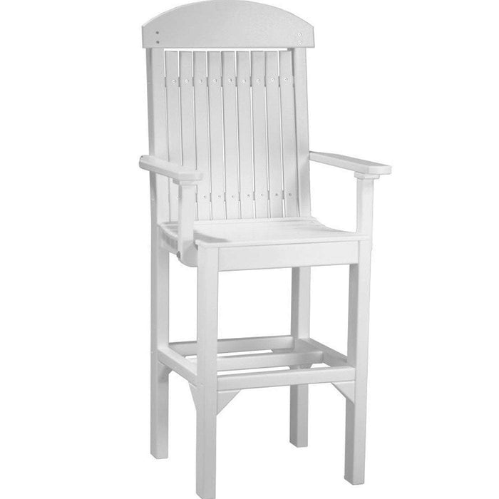 LuxCraft LuxCraft Recycled Plastic Captain Chair White / Bar Chair Chair PCCBW