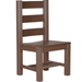 LuxCraft LuxCraft Recycled Plastic Contemporary Regular Chair Chestnut Brown Chair PCRCCBR