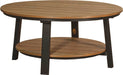 LuxCraft LuxCraft Recycled Plastic Deluxe Conversation Table Antique Mahogany on Black Accessories PDCTAMB