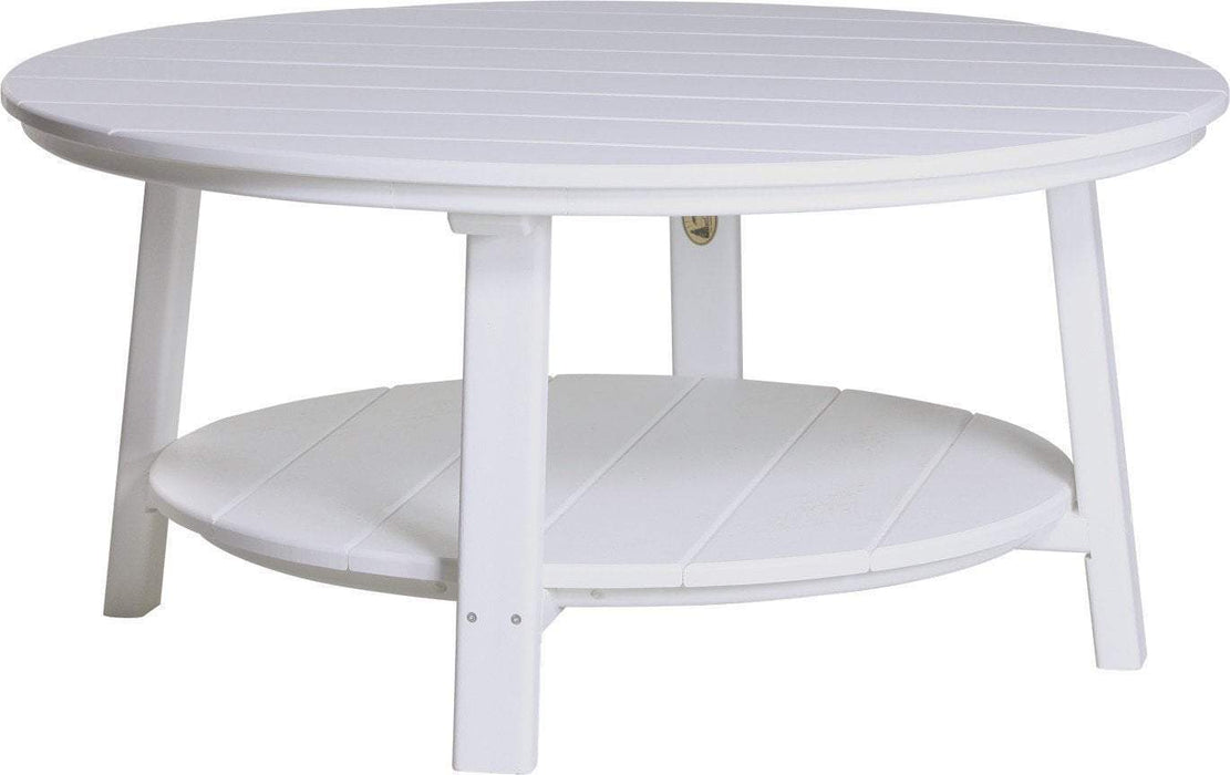 LuxCraft LuxCraft Recycled Plastic Deluxe Conversation Table White Accessories PDCTW