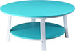 LuxCraft LuxCraft Recycled Plastic Deluxe Conversation Table With Cup Holder Conversation Table