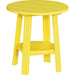 LuxCraft LuxCraft Recycled Plastic Deluxe End Table With Cup Holder Yellow End Table PDETY