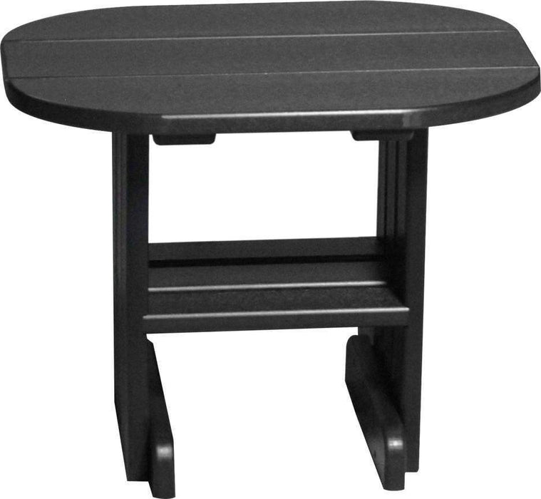 LuxCraft LuxCraft Recycled Plastic End Table Black Accessories PETBK