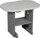 LuxCraft LuxCraft Recycled Plastic End Table With Cup Holder Dove Gray on Slate Accessories PETDGS