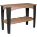 LuxCraft LuxCraft Recycled Plastic Island Buffet Table Cedar On Black Tables IBTCB