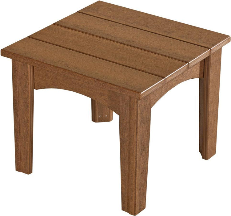 LuxCraft LuxCraft Recycled Plastic Island End Table Antique Mahogany Accessories IETAM