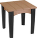 LuxCraft LuxCraft Recycled Plastic Island End Table Cedar on Black Accessories IETCB