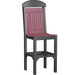 LuxCraft LuxCraft Recycled Plastic Regular Chair Cherrywood On Black / Bar Chair Chair PRCBCWBB