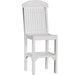 LuxCraft LuxCraft Recycled Plastic Regular Chair With Cup Holder White / Bar Chair Chair PRCBW