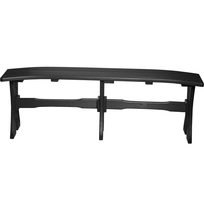 LuxCraft LuxCraft Recycled Plastic Table Bench Black / 52" Bench P52TBBK