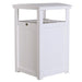 LuxCraft LuxCraft Recycled Plastic Trash Can White Accessories PTCW