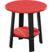 LuxCraft LuxCraft Red Recycled Plastic Deluxe End Table Red On Black End Table PDETRB