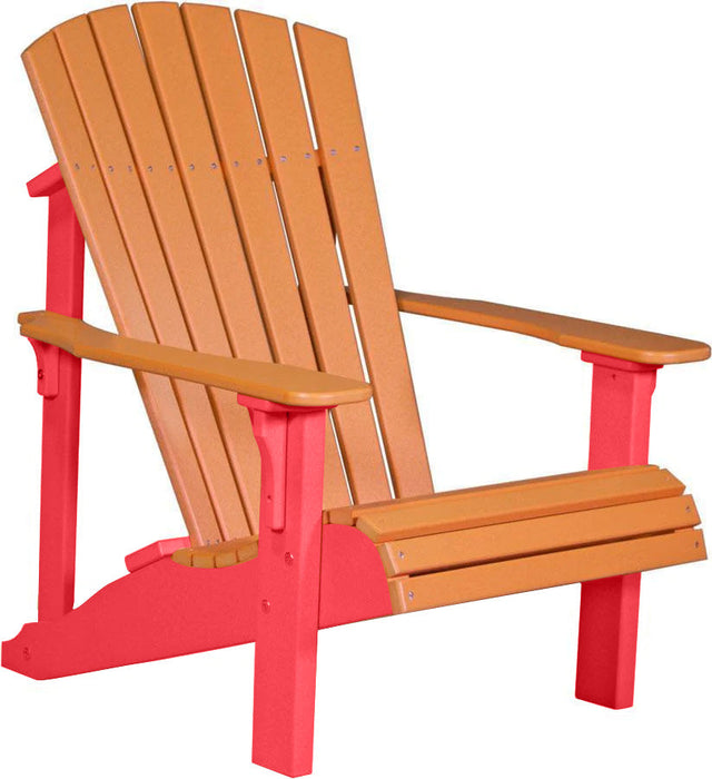 LuxCraft LuxCraft Tangerine Deluxe Recycled Plastic Adirondack Chair Adirondack Deck Chair