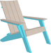 LuxCraft Luxcraft Urban Adirondack Chair Birch on Aruba Blue Adirondack Deck Chair UACBIAB