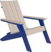 LuxCraft Luxcraft Urban Adirondack Chair Birch on Blue Adirondack Deck Chair UACBIBL