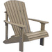 LuxCraft LuxCraft Weatherwood Deluxe Recycled Plastic Adirondack Chair Weatherwood Adirondack Deck Chair PDACWW