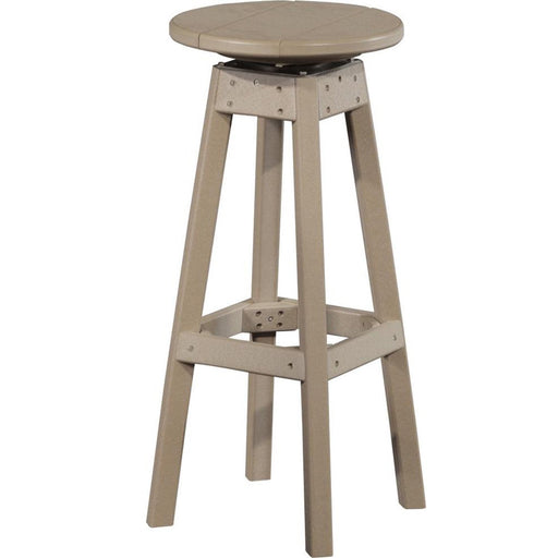 LuxCraft LuxCraft Weatherwood Recycled Plastic Bar Stool Weatherwood Stool PBSWW