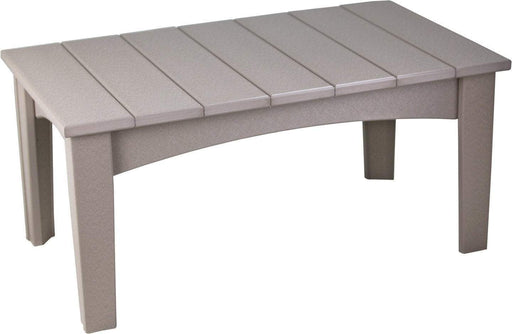 LuxCraft LuxCraft Weatherwood Recycled Plastic Island Coffee Table Weatherwood Accessories ICTWW