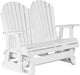 LuxCraft LuxCraft White 4 ft. Recycled Plastic Adirondack Outdoor Glider White Adirondack Glider 4APGW