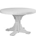 LuxCraft LuxCraft White Recycled Plastic 4' Round Table With Cup Holder White / Bar Tables P4RTBW