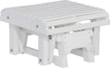 LuxCraft LuxCraft White Recycled Plastic Glider Footrest White Accessories PGFW