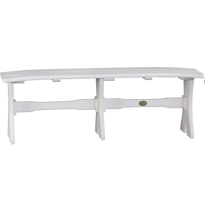 LuxCraft LuxCraft White Recycled Plastic Table Bench White / 52" Bench P52TBW