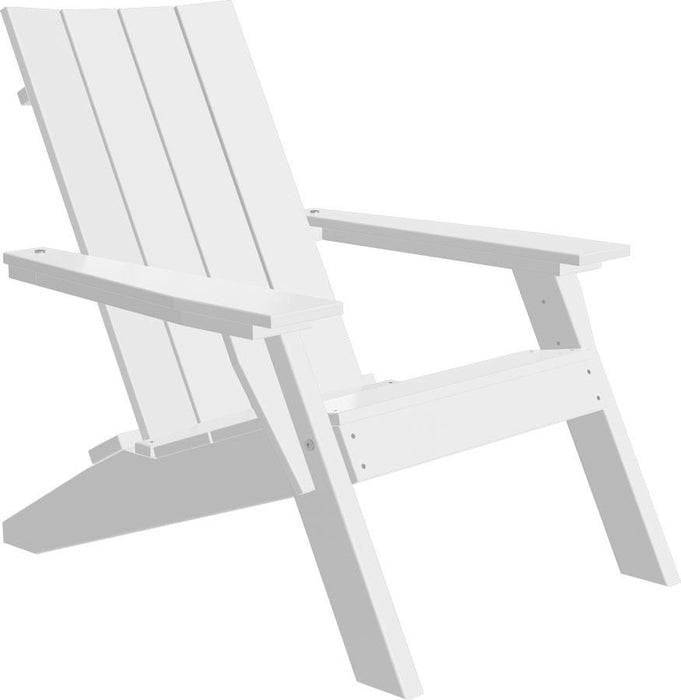 LuxCraft Luxcraft White Urban Adirondack Chair White Adirondack Deck Chair UACW