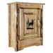 Montana Woodworks Glacier Country Accent Cabinet w/ Laser Engraved Design Stained & Lacquered / Elk Living Area, Entry, Study, Home Office MWGCACCCABLHLZELK 661890461069