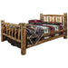 Montana Woodworks Glacier Country Bed w/ Laser Engraved Design Bear / Full Beds MWGCFBLZBEAR 661890430713